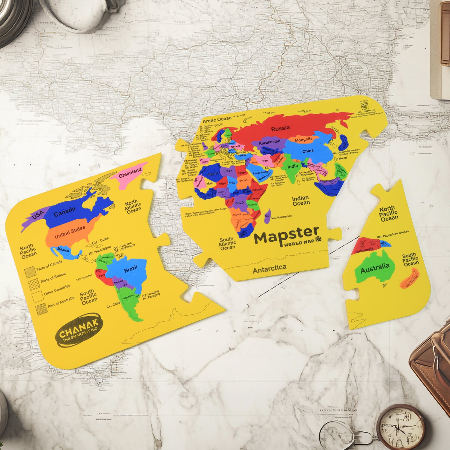 Aditi Mapster World Map Eva Foam Puzzle Set Aditi Mapster World Map Eva Foam Puzzle Set